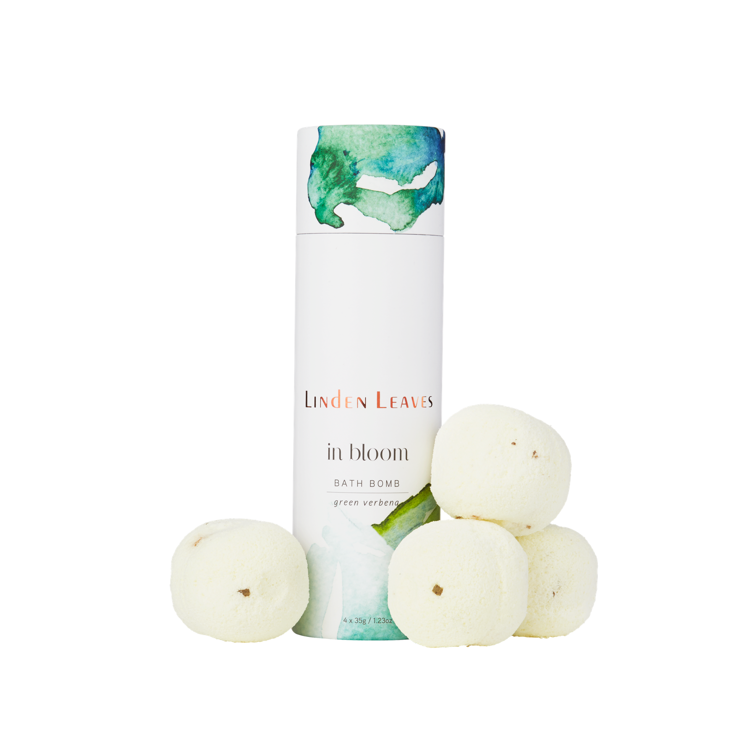 bath bombs in bloom linden leaves