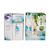 Nourish your body and soul with this pretty gift set. from Linden Leaves.  The beautifully gift boxed set is available in either Pink Petal or Aqua LIlily fragrance.  Set includes  Cleansing Bar 100g Midi Fragrance Diffuser 50ml Mini Hand Cream 25ml  Made in New Zealand
