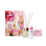 Nourish your body and soul with this pretty gift set. from Linden Leaves.  The beautifully gift boxed set is available in either Pink Petal or Aqua LIlily fragrance.  Set includes  Cleansing Bar 100g Midi Fragrance Diffuser 50ml Mini Hand Cream 25ml  Made in New Zealand